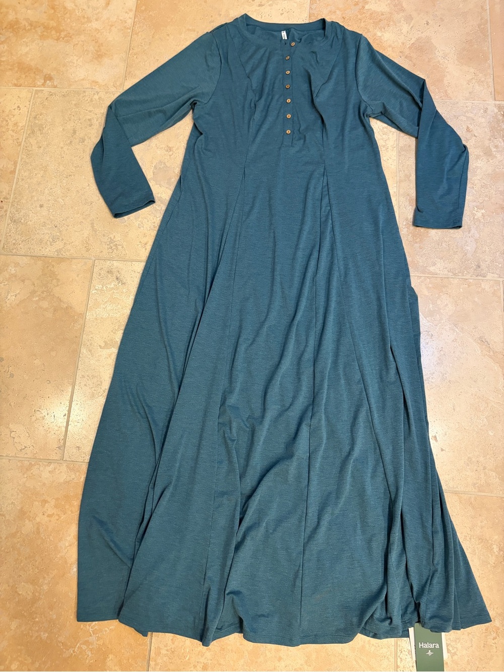 Halara long sleeved maxi dress